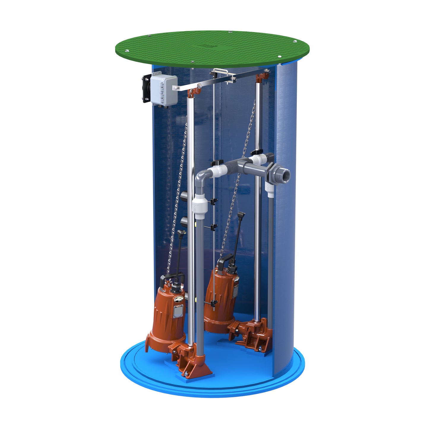 3' x 5' Liberty Duplex 2hp 230v Grinder Package System