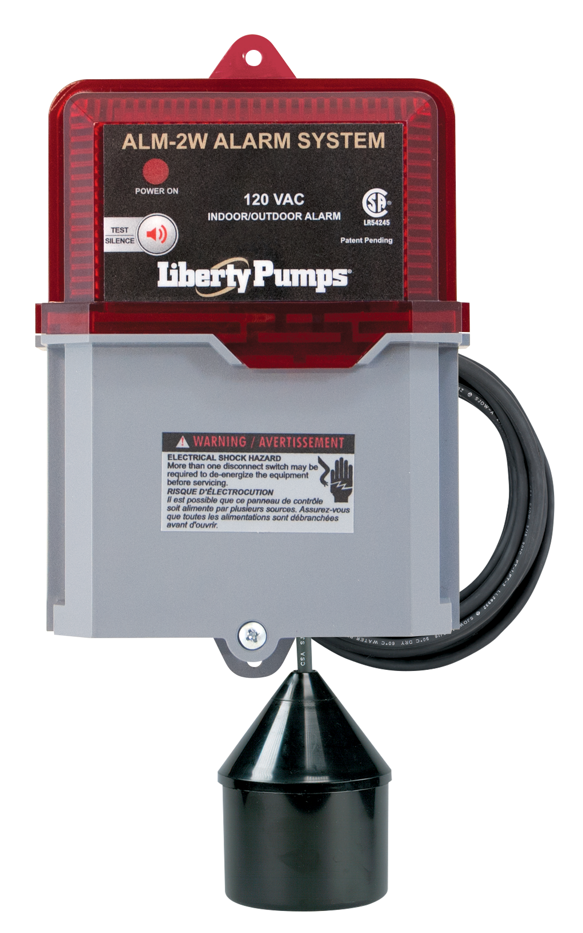 ALM-2W - Indoor/Outdoor High Liquid Level Alarm