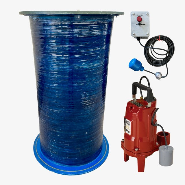 2' x 4' 1hp Simplex Grinder Pump Residential Sewage Lift Station