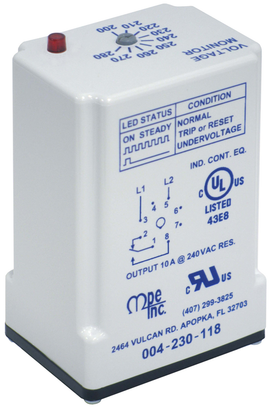 MPE 004-230-118, 230v 1Ph Phase Monitor