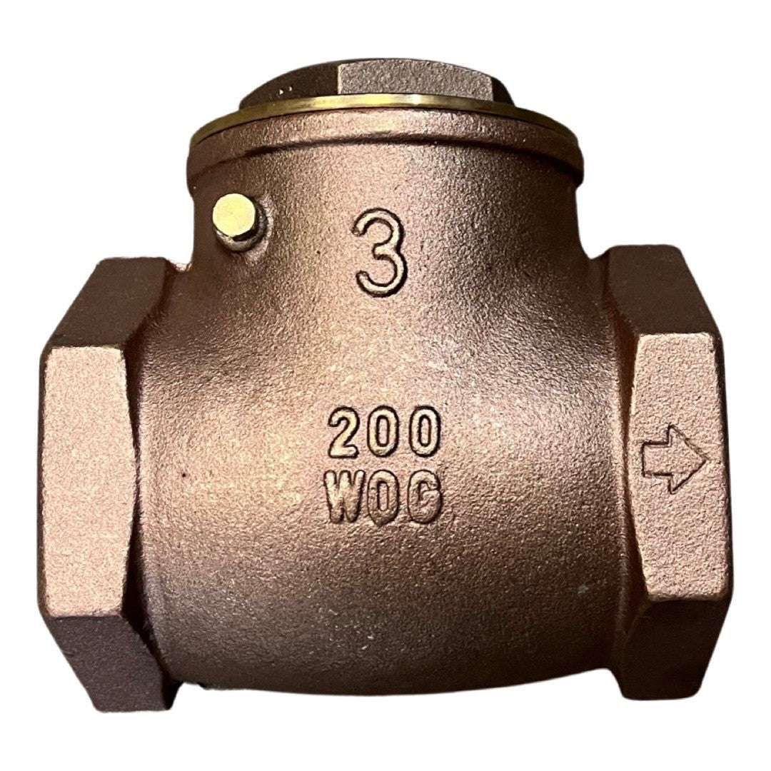 3" Brass Swing Check Valve