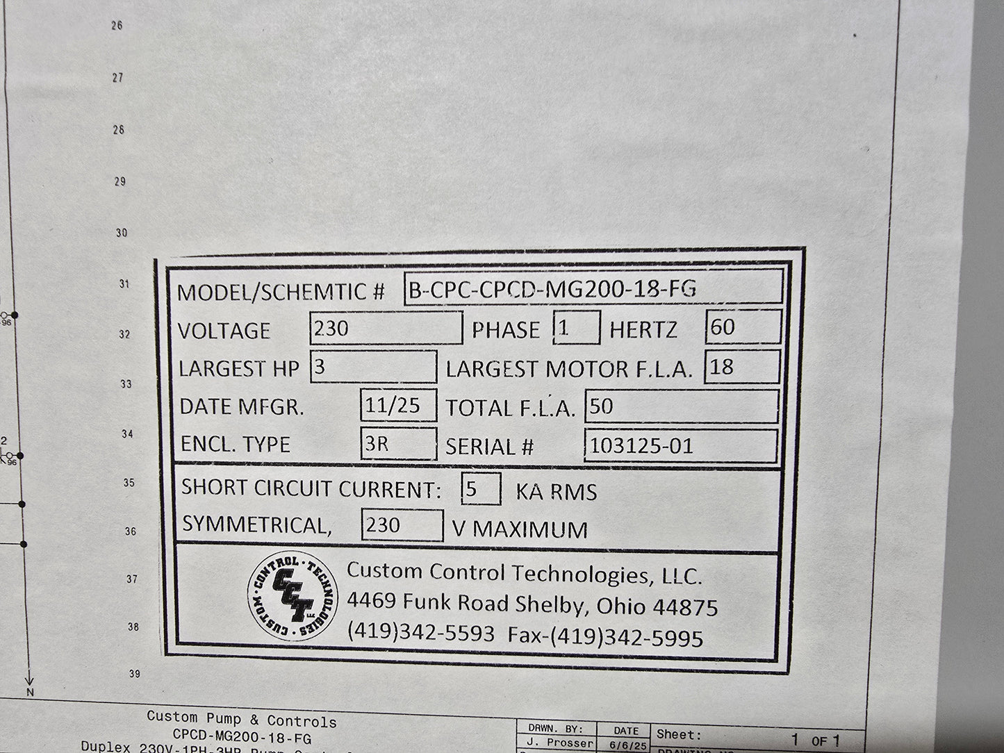 Duplex 3HP 208v/230v 1ph DEP Lift Station Control Panel