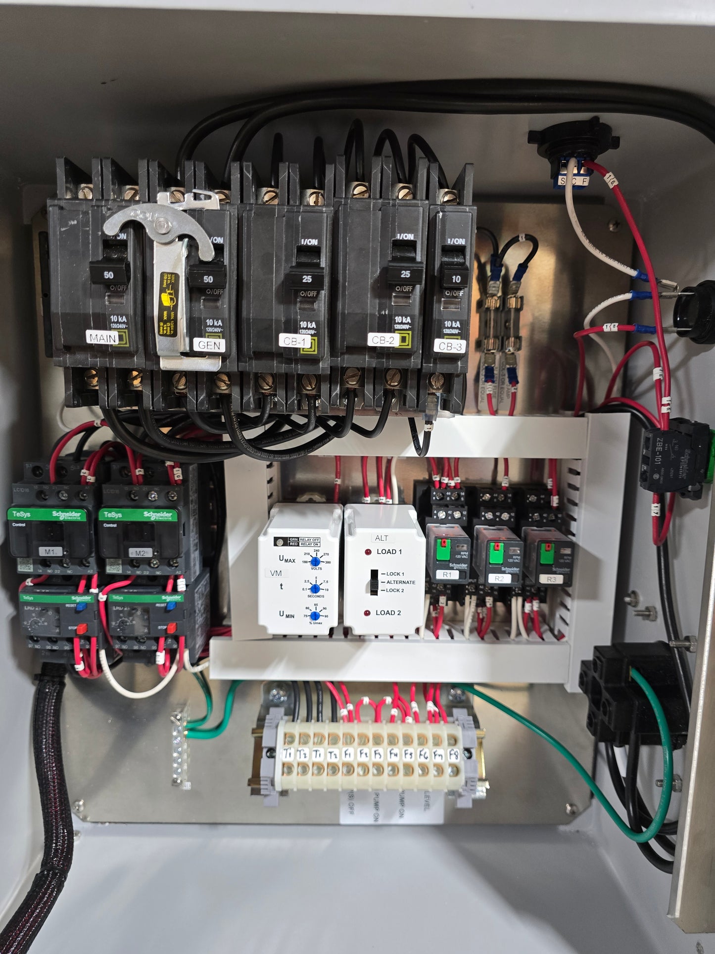 Duplex 3HP 208v/230v 1ph DEP Lift Station Control Panel