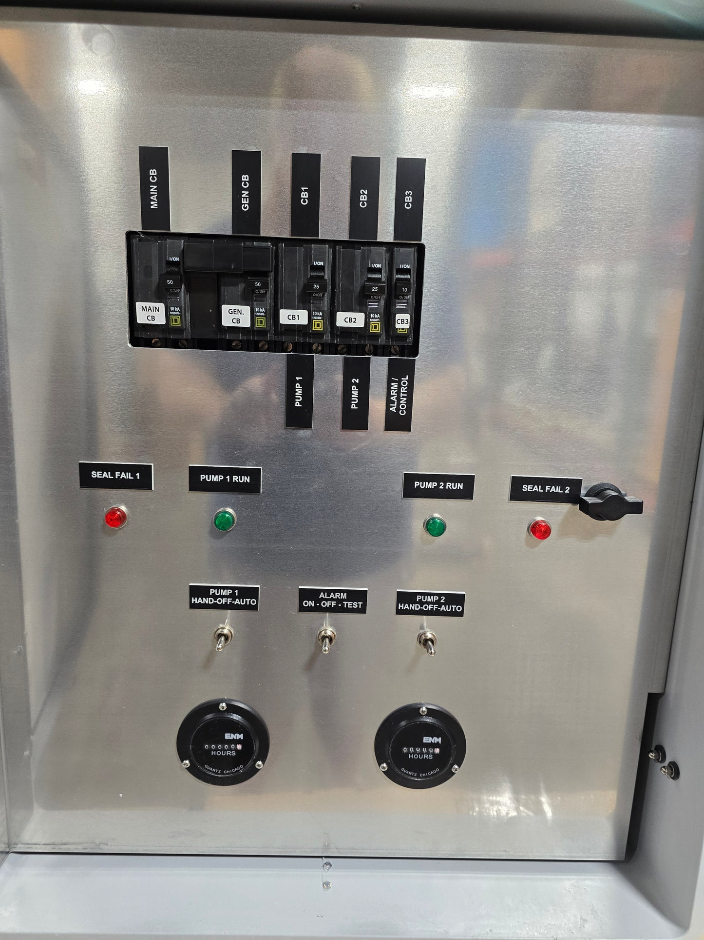 Duplex 2HP 208v/230v 1ph DEP Lift Station Control Panel 12-18FLA