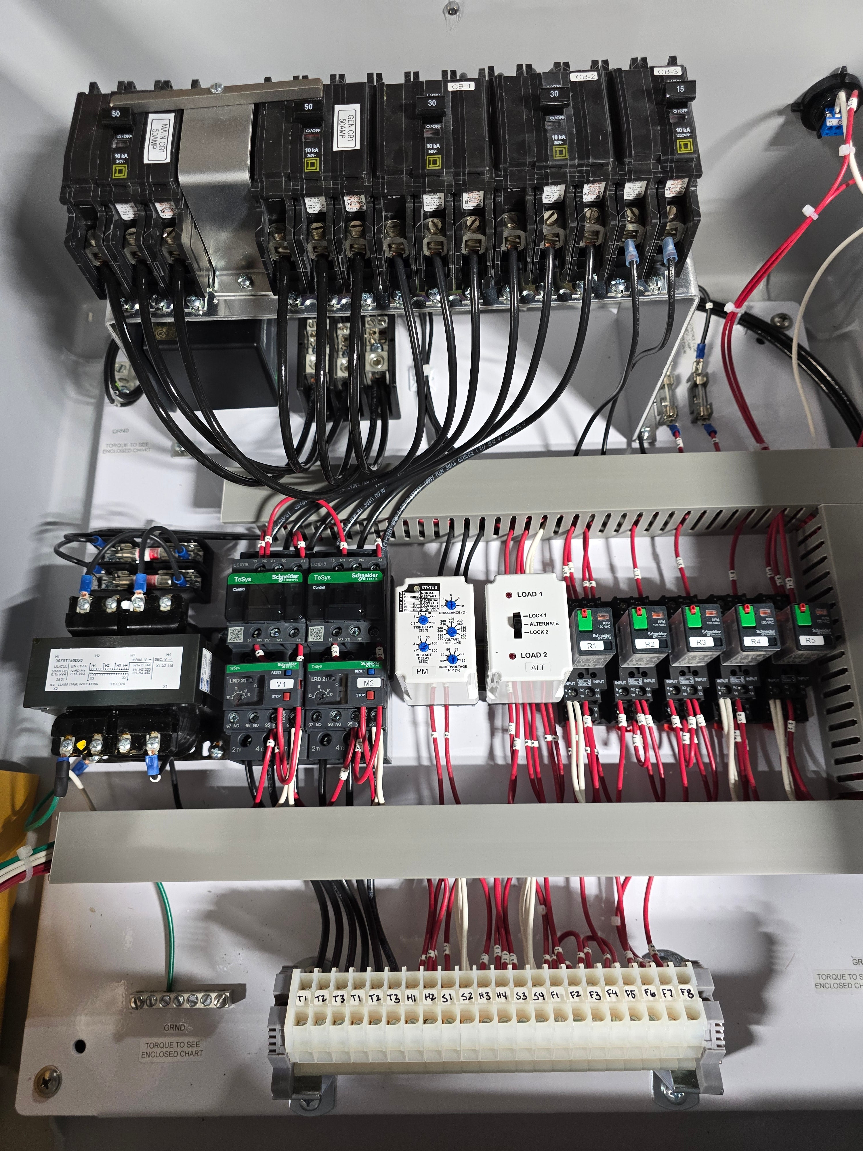 Duplex 5 HP 208/230v 3ph DEP Lift Station Control Panel 12-18FLA ...