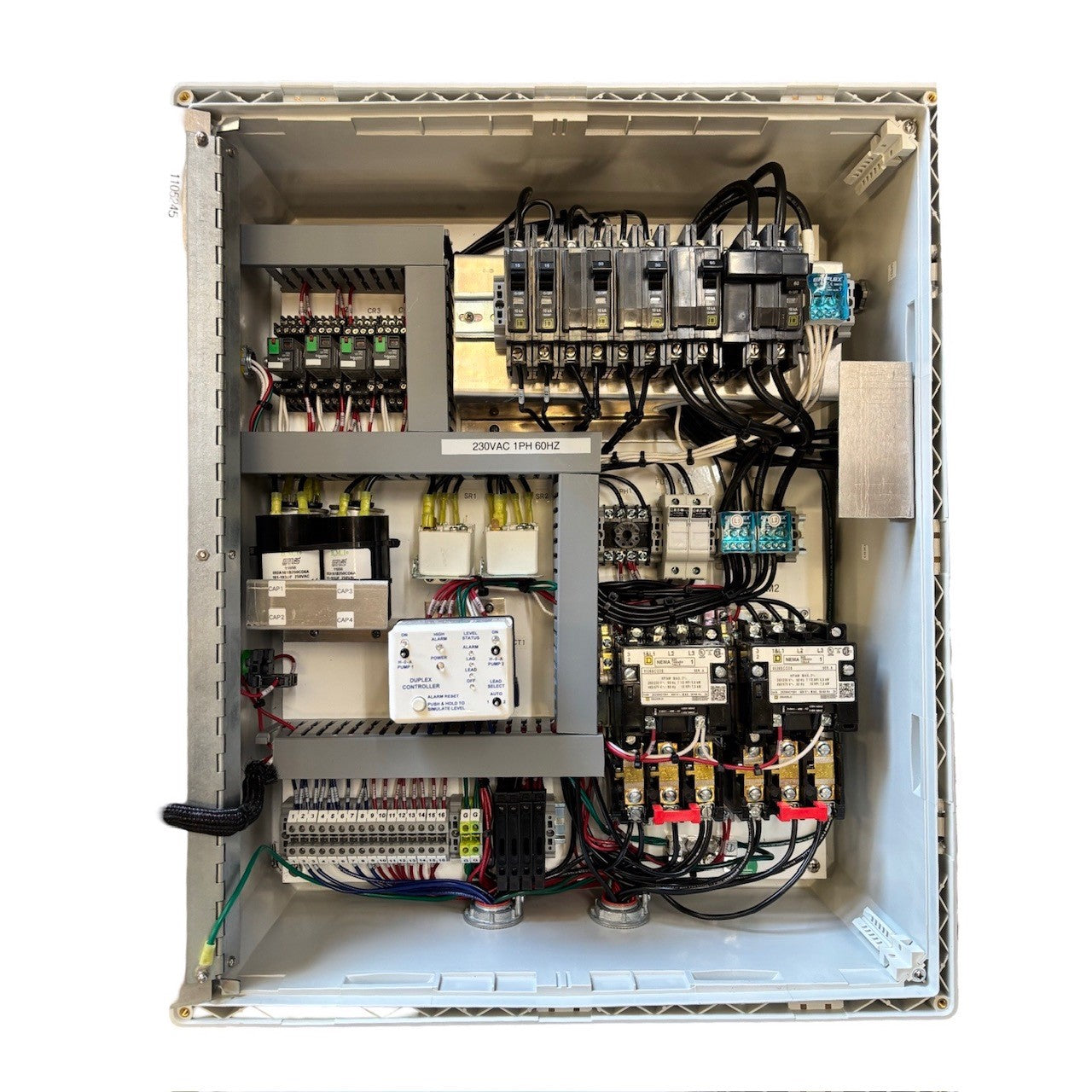 Duplex Lift Station Control Panel 2-10hp - DEP approved