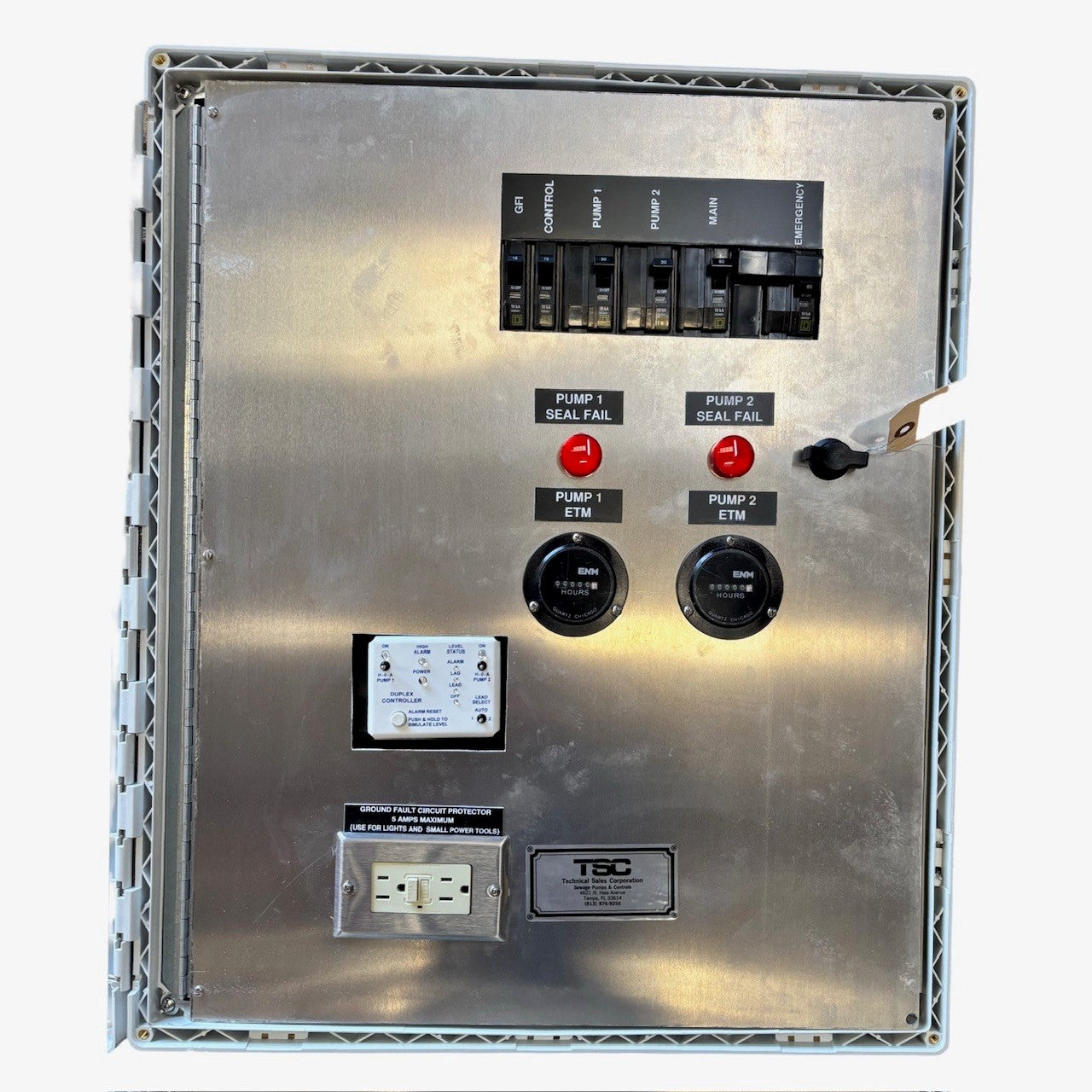 Duplex Lift Station Control Panel 2-10hp - DEP approved