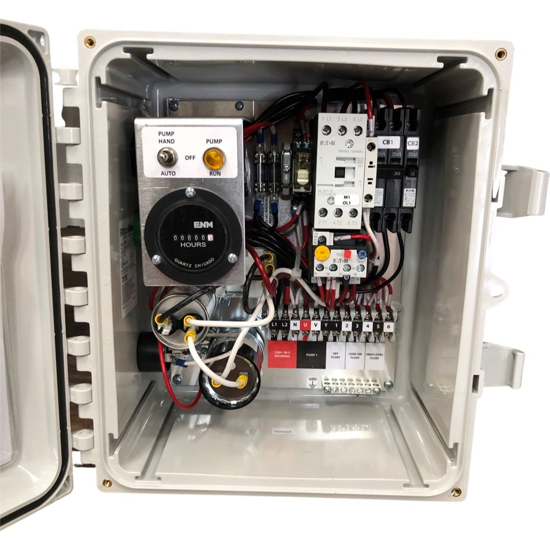 Grinder Control Station 2HP 230V 1Phase Simplex Grinder Pump Station Control Panel OEC200OLETM ...