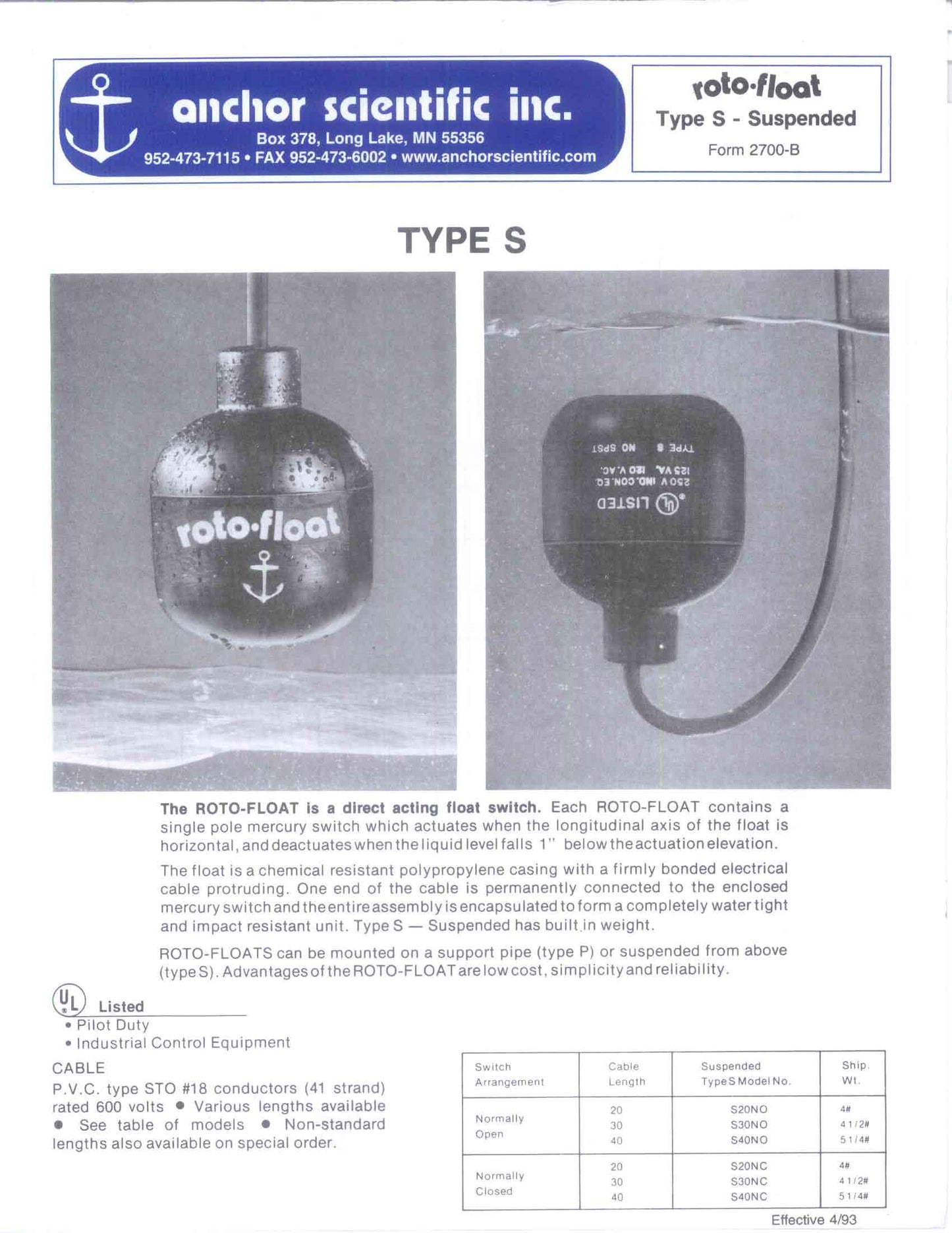 float switch